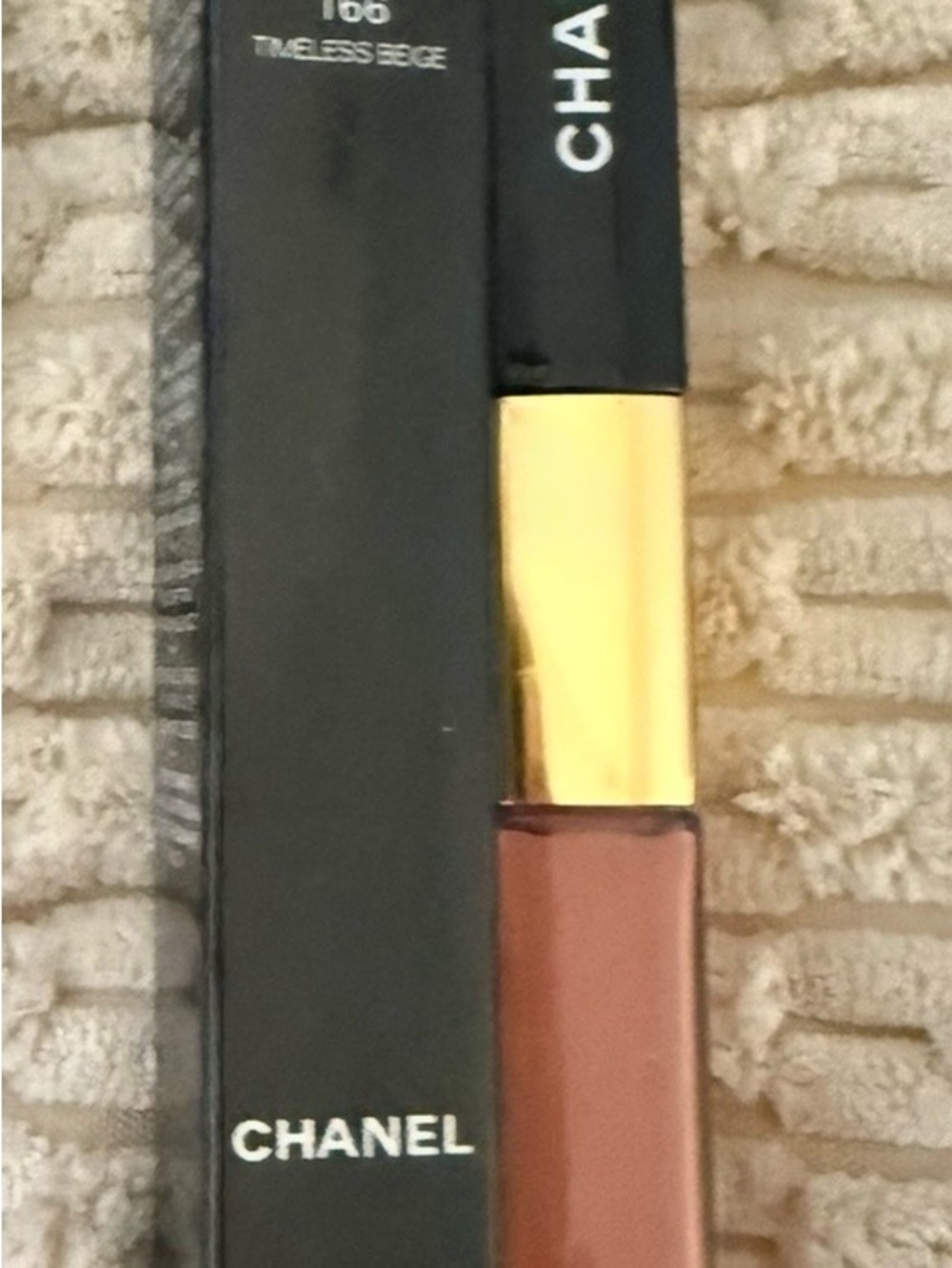 CHANEL Liquid Lipstick in Warm Brown with Gold Accent